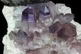 Smoky Amethyst Crystal Cluster on Feldspar Matrix - Namibia #46033-2